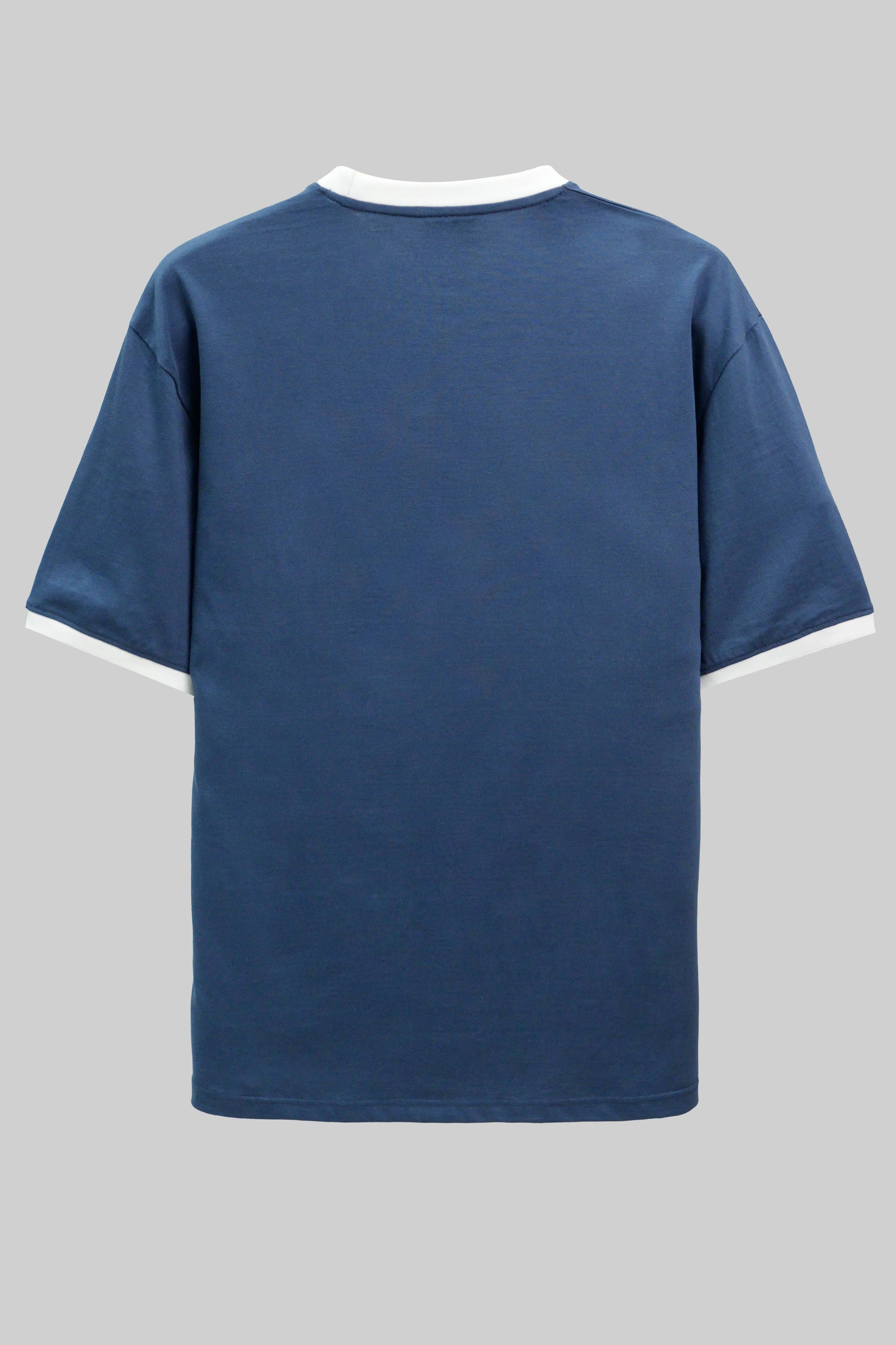 Round Neck Half Sleeves T-Shirt-Insignia Blue