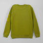 Back flat display of Olive Green Sweatshirt on a neutral background