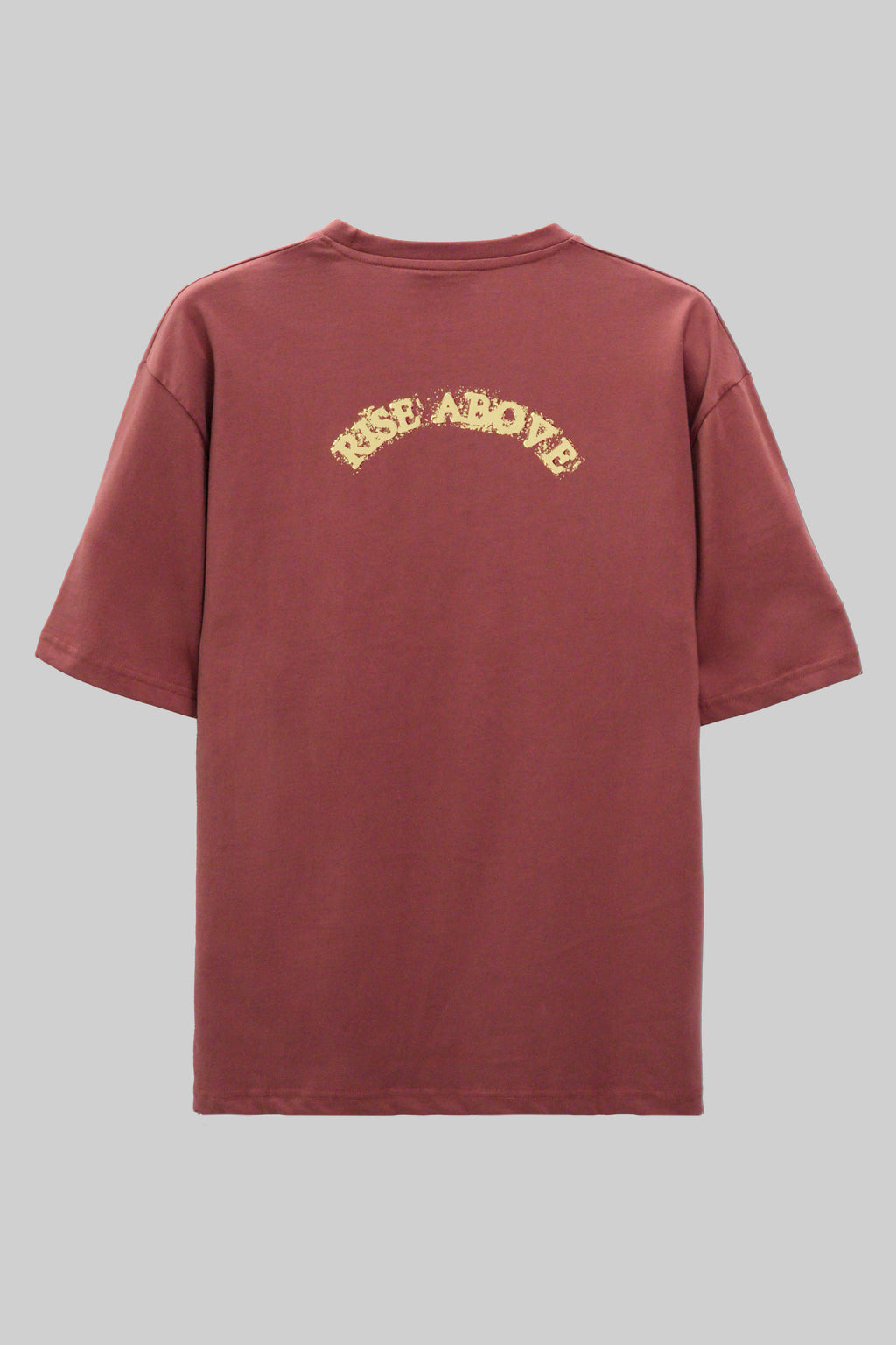 Round Neck Half Sleeves T-Shirt-Barn Red
