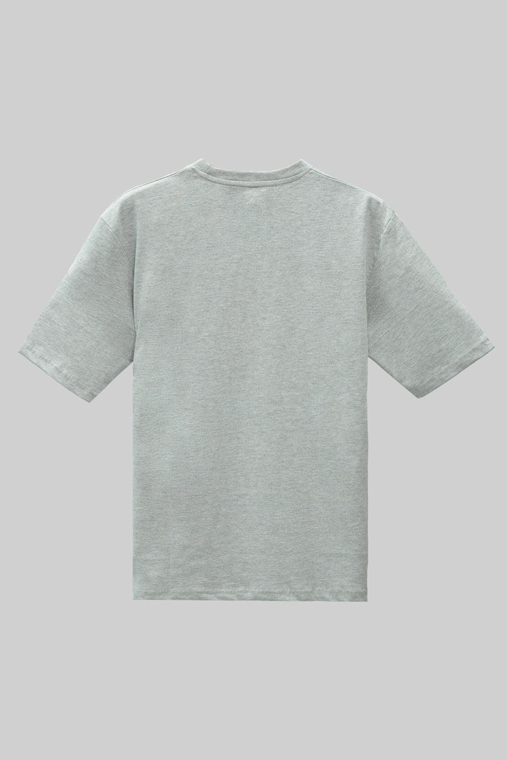 Round Neck Half Sleeves T-Shirt- Header Grey