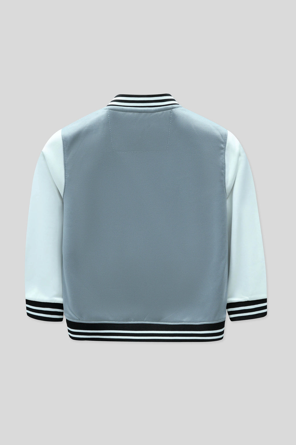 Back view of junior boys' baseball jacket