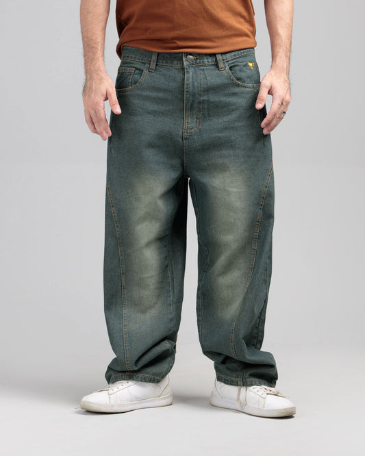 Men Loose Fit Cut & Sewn - Vintage Blue