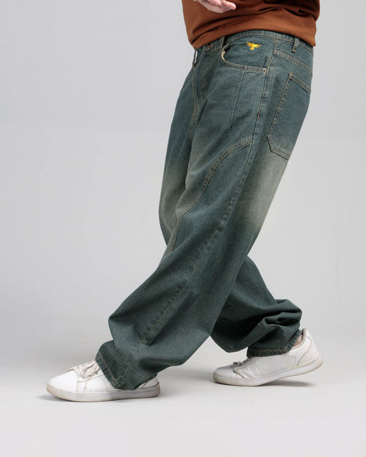 Men Loose Fit Cut & Sewn - Vintage Blue