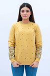 Women’s Beige Regular Fit Sweatshirt