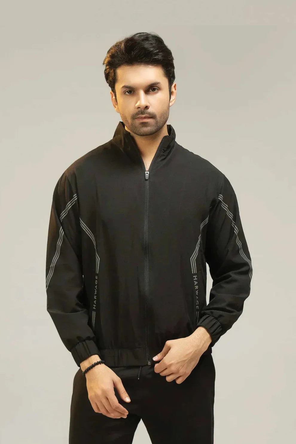 Men’s Black Regular Fit Tracksuit