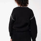 Black cardigan back view