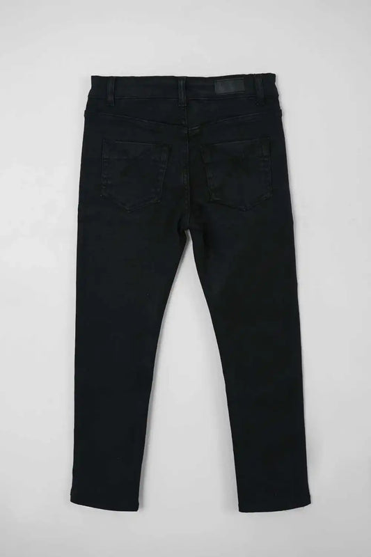 Black jeans on a white background