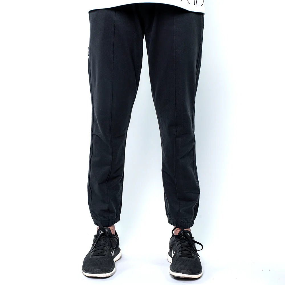 Black loose fit trousers