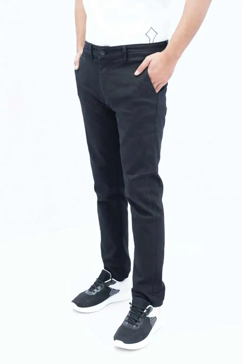 Black modern chino jeans