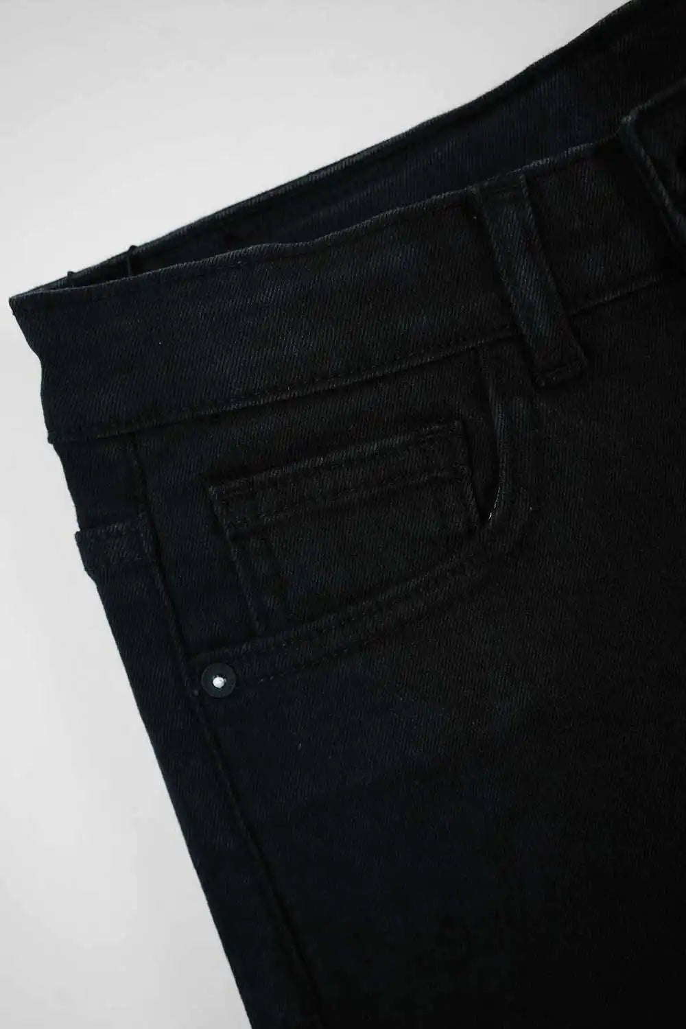Black skinny fit denim jeans