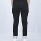 Black slim fit jeans back view