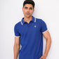 Men Contrast Tipping Polo Shirt - Blue