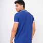 Men Contrast Tipping Polo Shirt - Blue