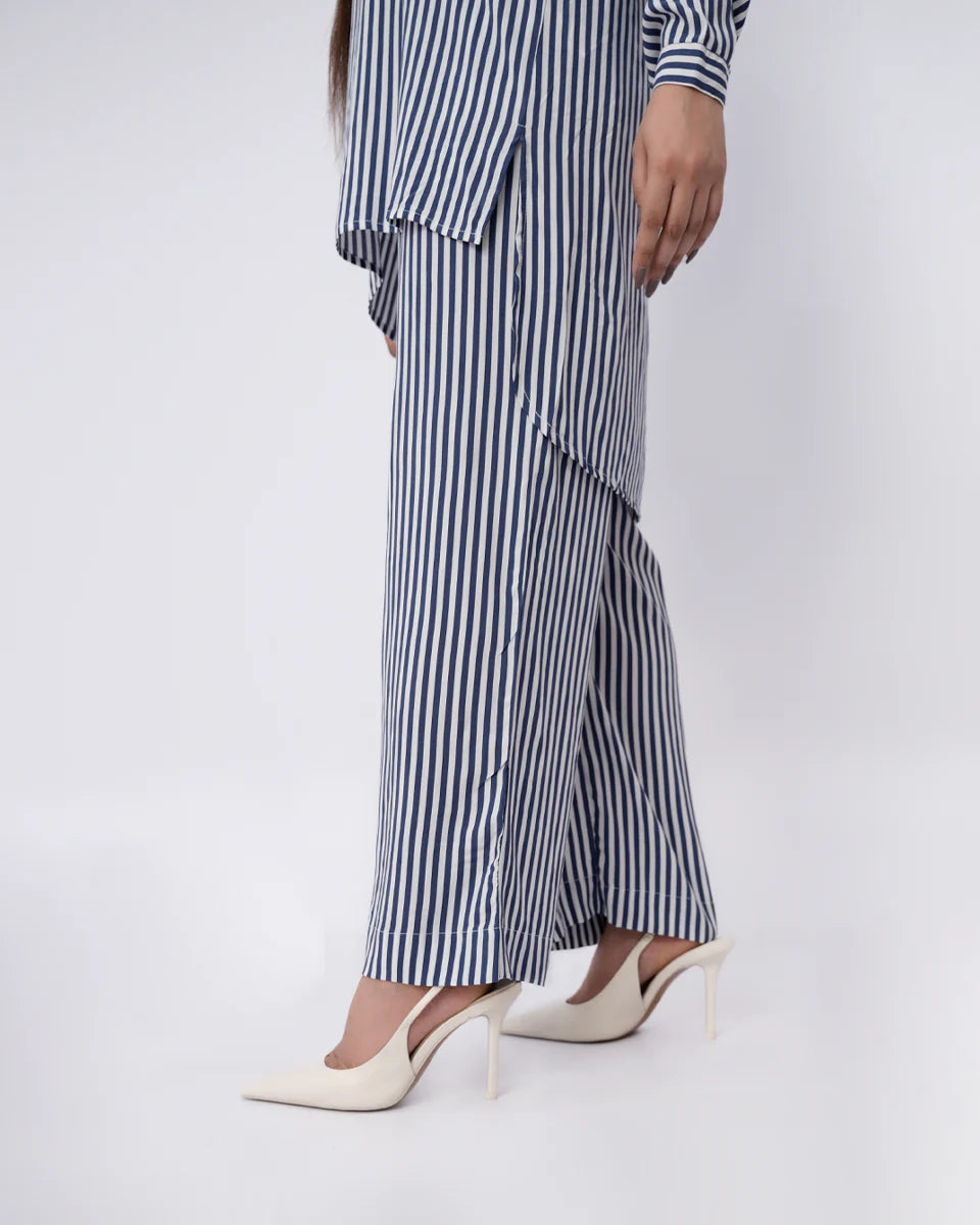 Blue Stylish Co Ord Set, designed for a modern and fashionable appearance, with a flattering silhouette