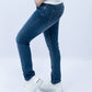 Blue slim fit denim jeans