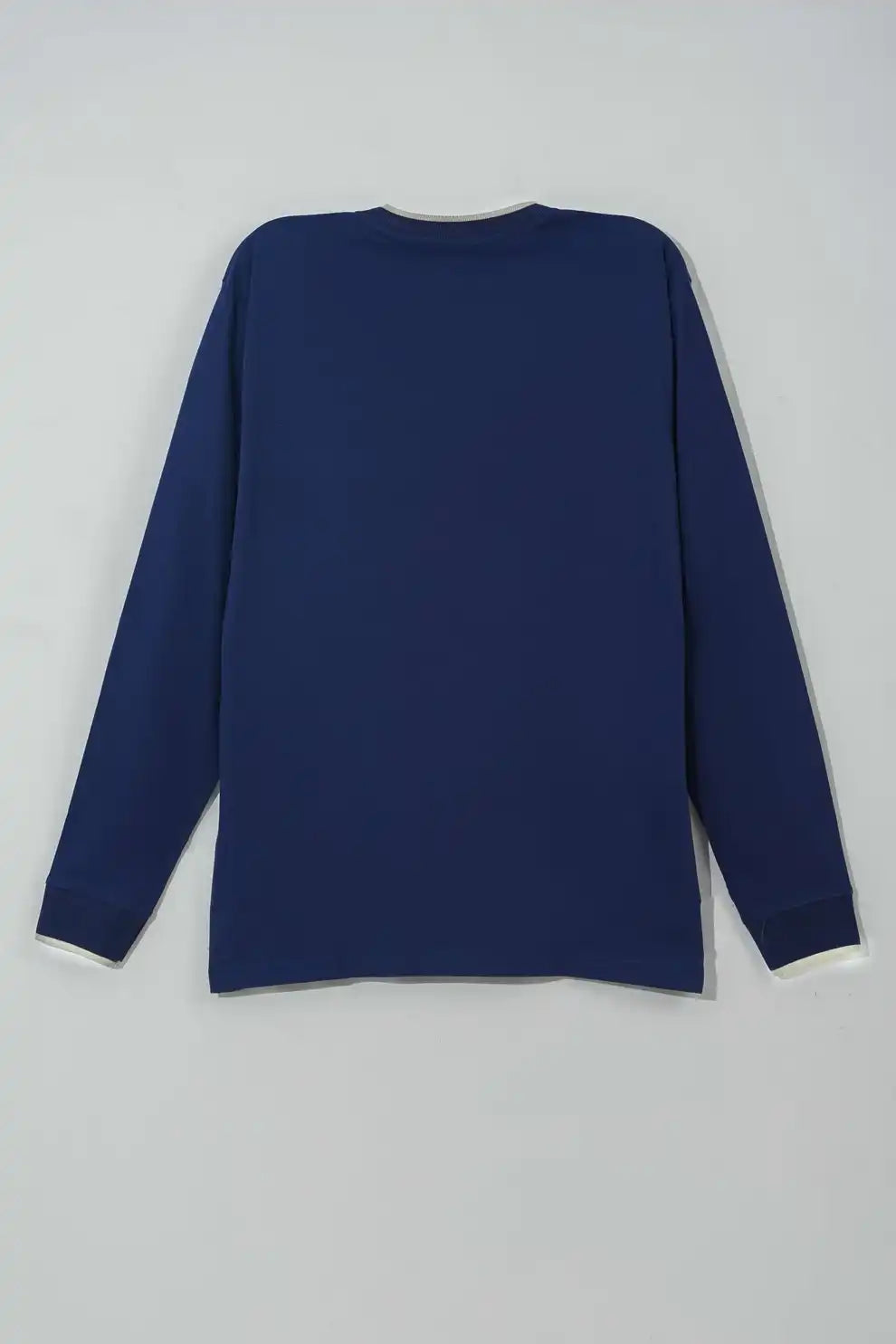 Blue long-sleeve shirt 
