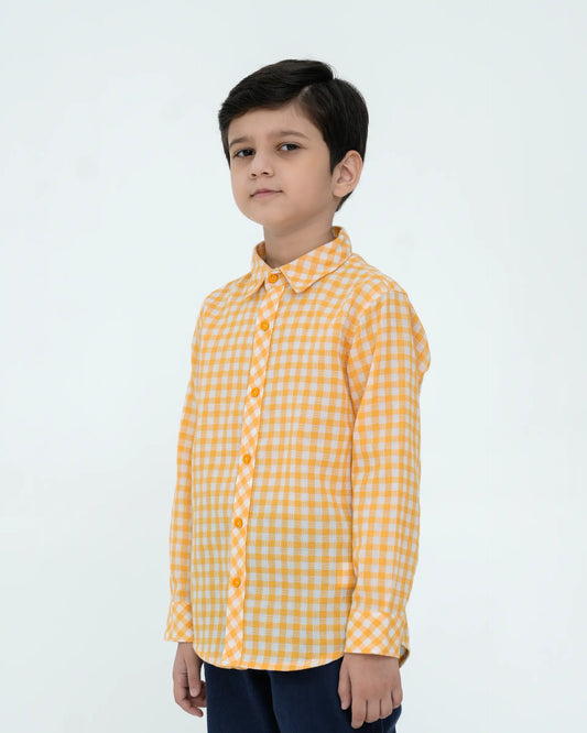 Boys Casual Shirt – Yellow