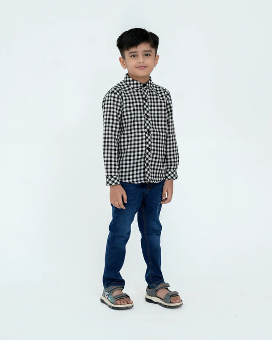 Boys Casual Shirts - Black