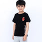 Boys’ Black Printed Cord Set