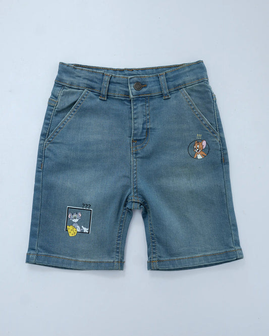 Boys’ Dirty Wash Denim Shorts