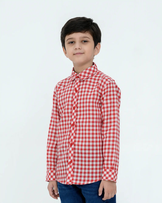 Boy’s Red Casual Shirt