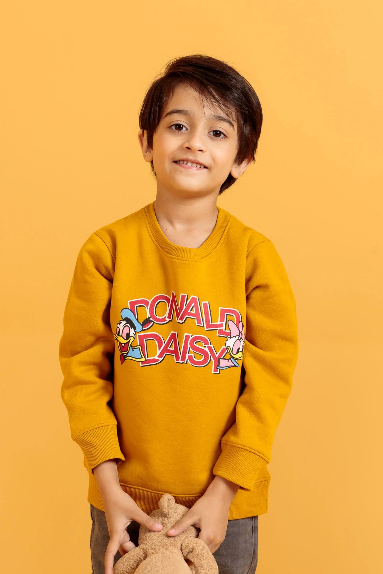 Boys’ Screen Print Sweatshirt in Raffia