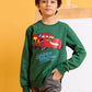 Boys’ Screen Print Sweatshirt in Evergreen