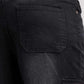 Black cargo pants with a back pocket detail