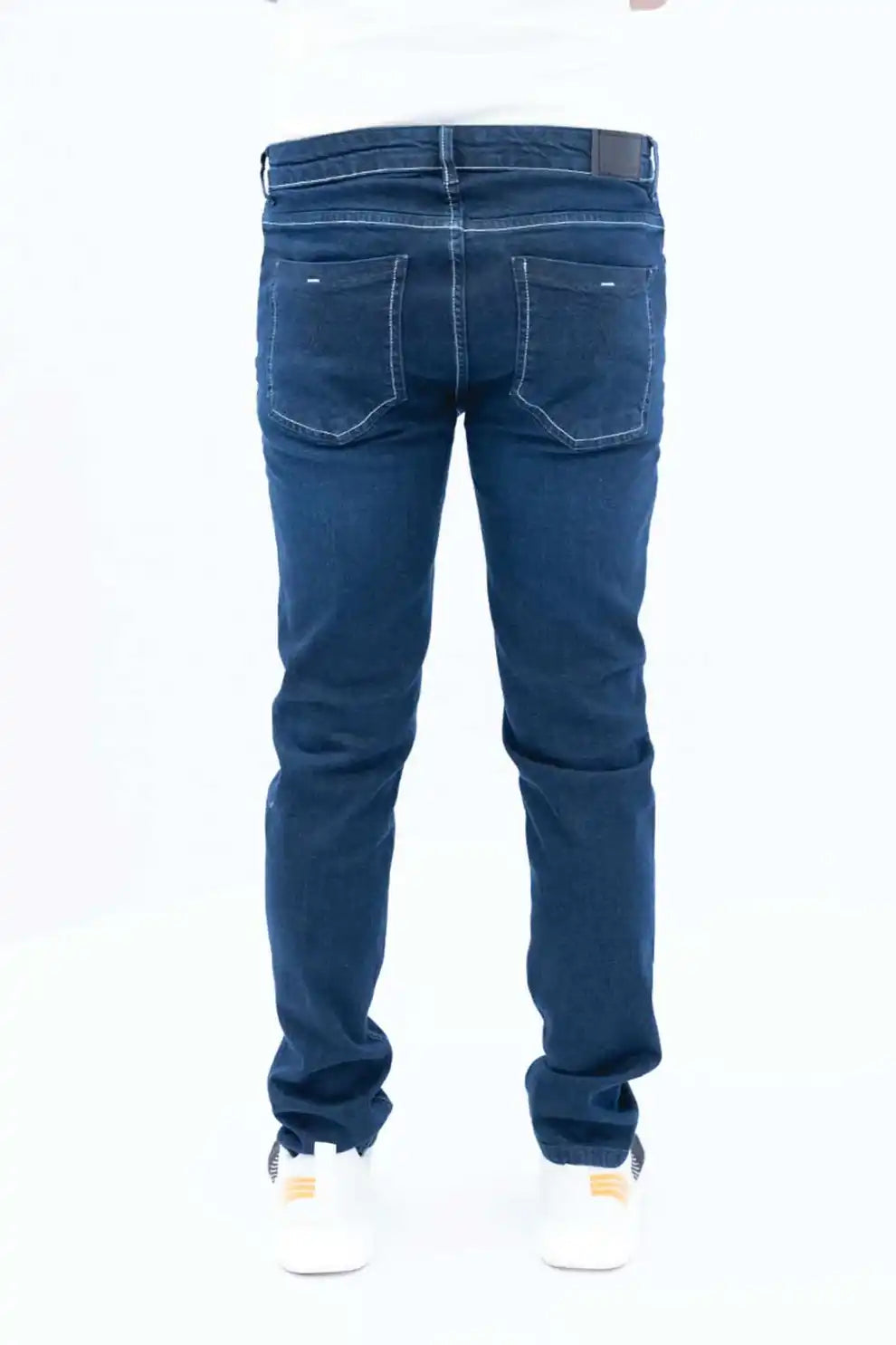 Carrot fit dark blue jeans