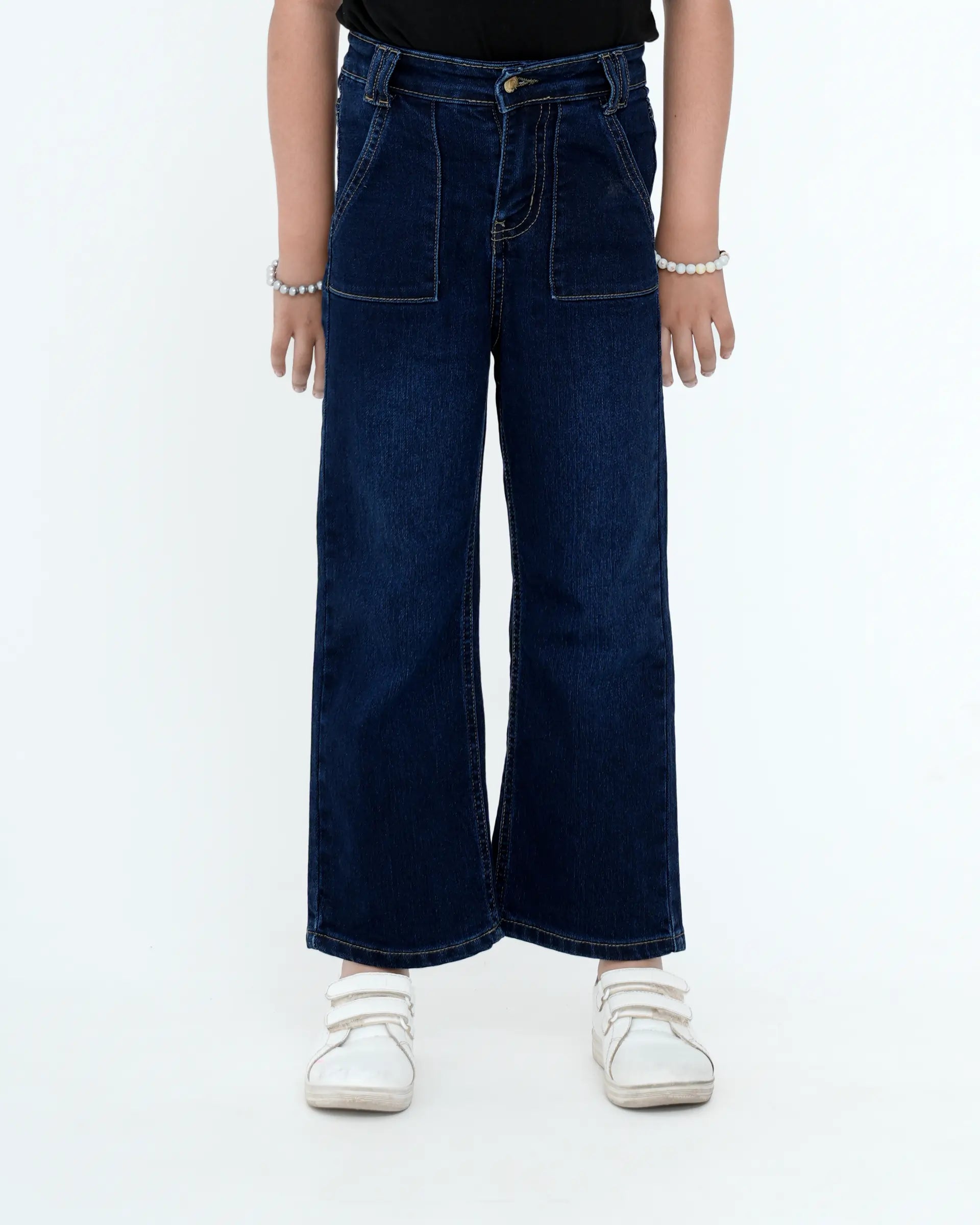 Casual Dark Blue Straight Fit Jeans
