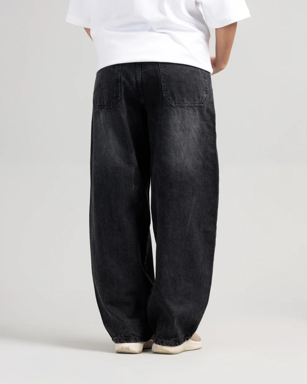 Charcoal cut & sewn jeansback view