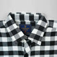 Black and white checkered shirt with Harwage label