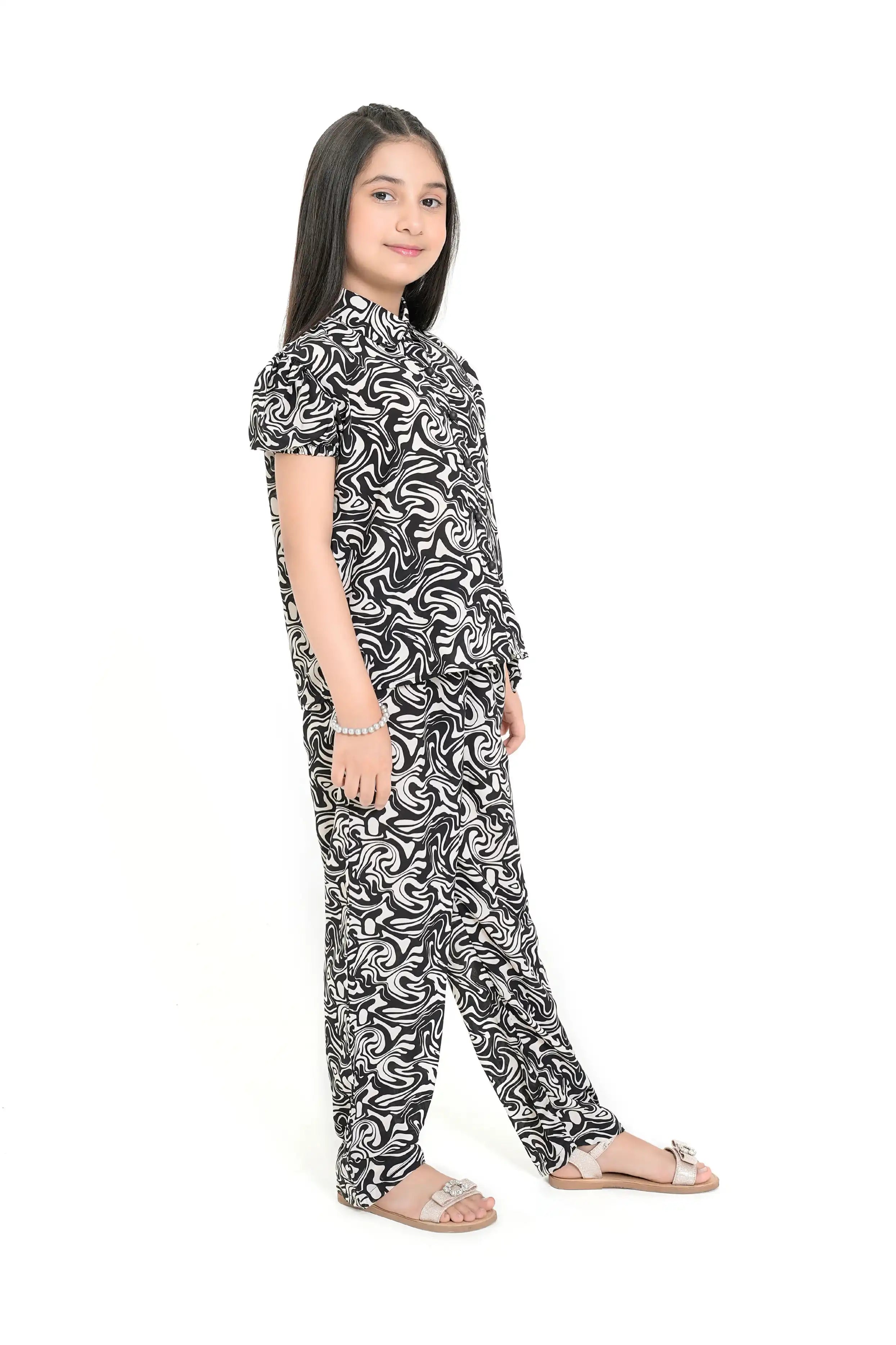 Girls’ Black Co-Ord Set