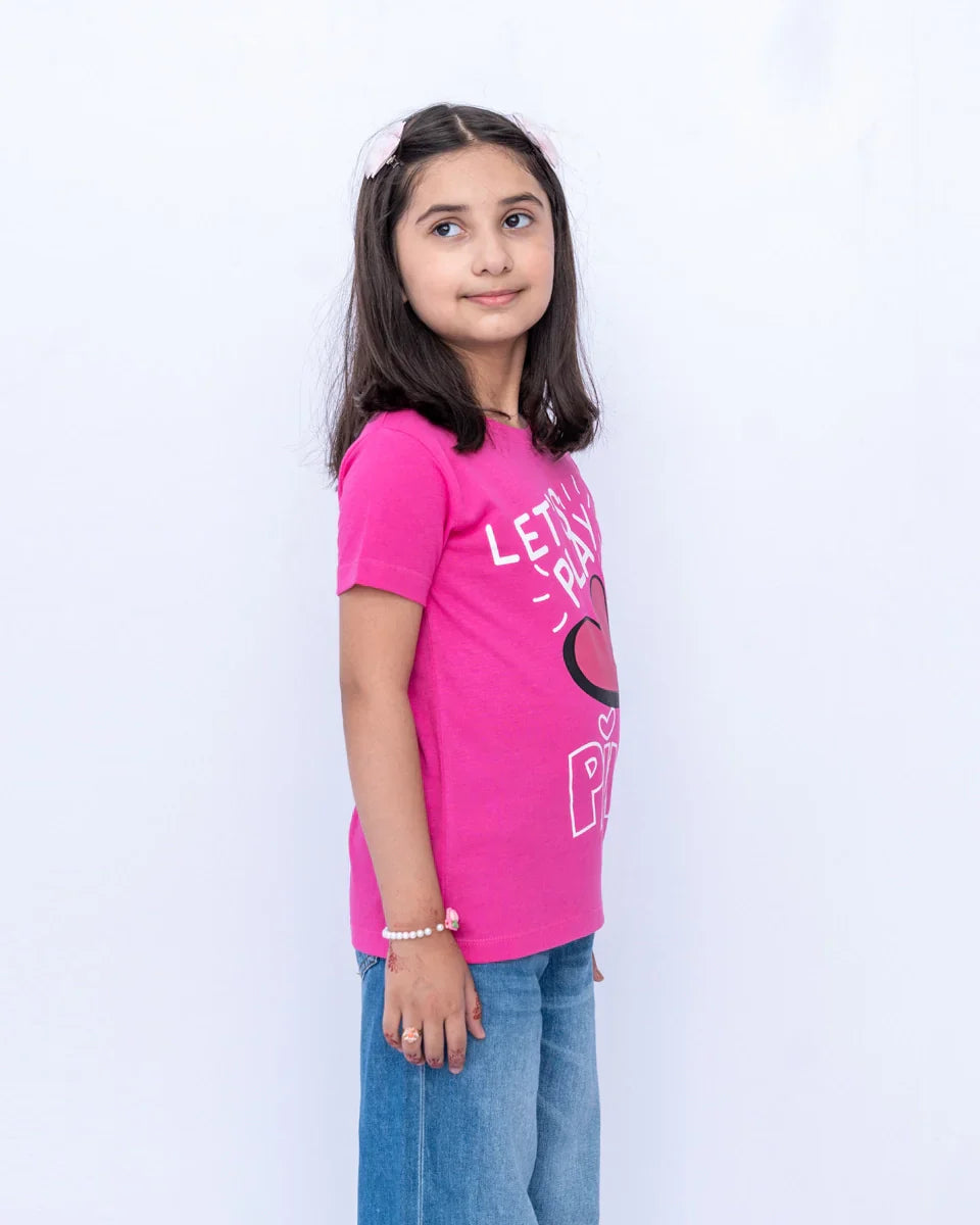 Pink Printed Graphic Shirt