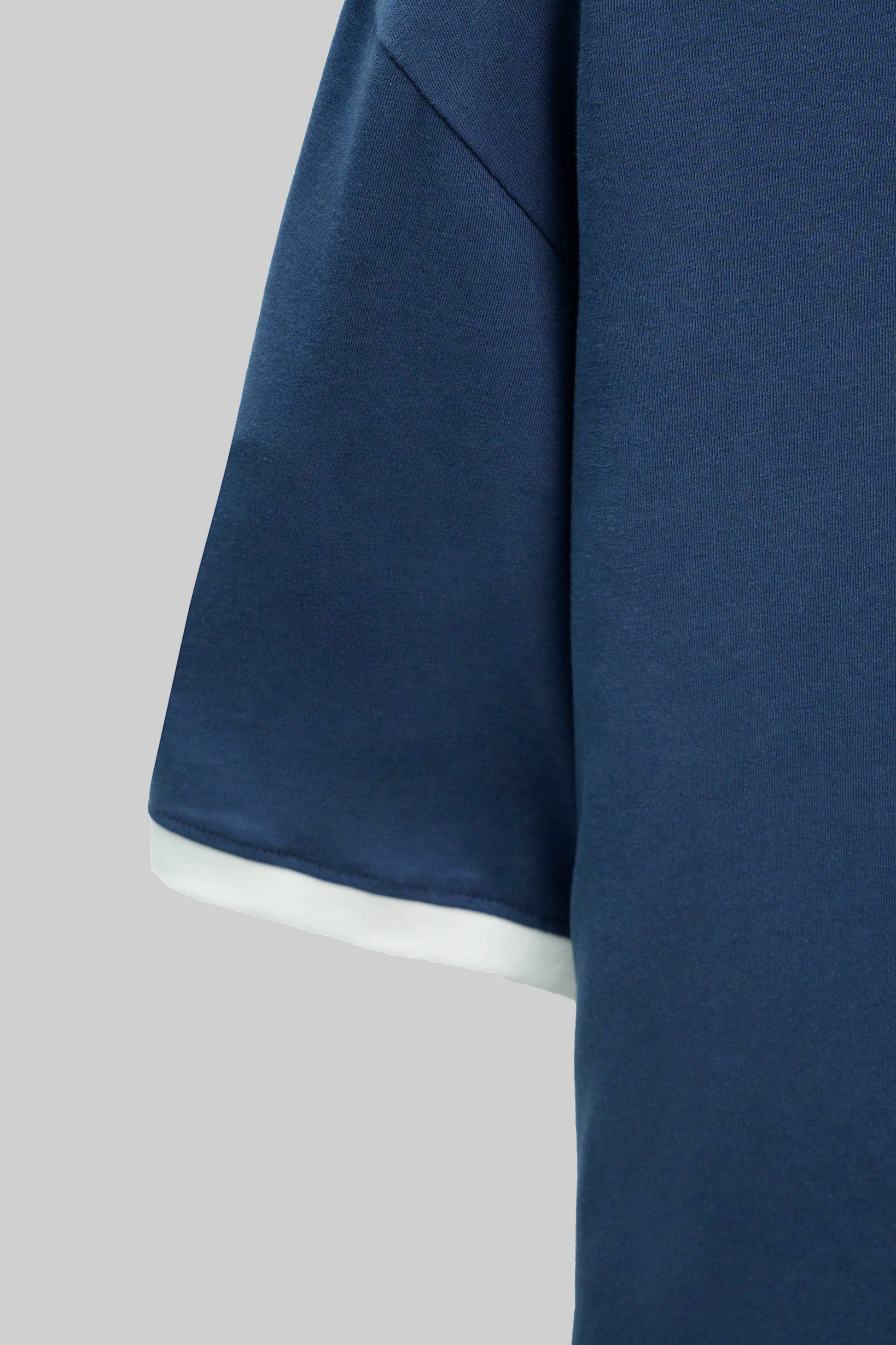 Round Neck Half Sleeves T-Shirt-Insignia Blue