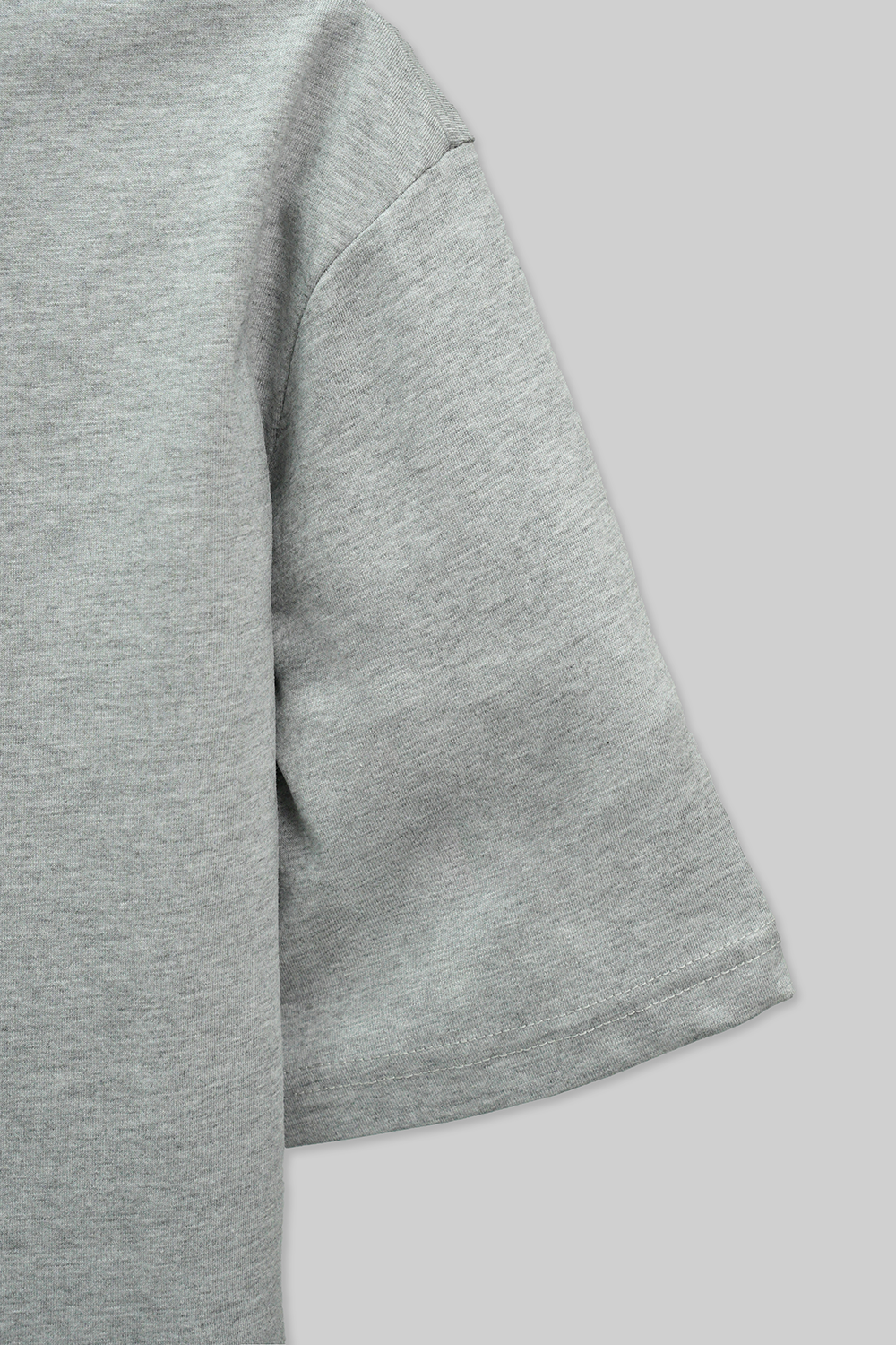 Round Neck Half Sleeves T-Shirt- Header Grey