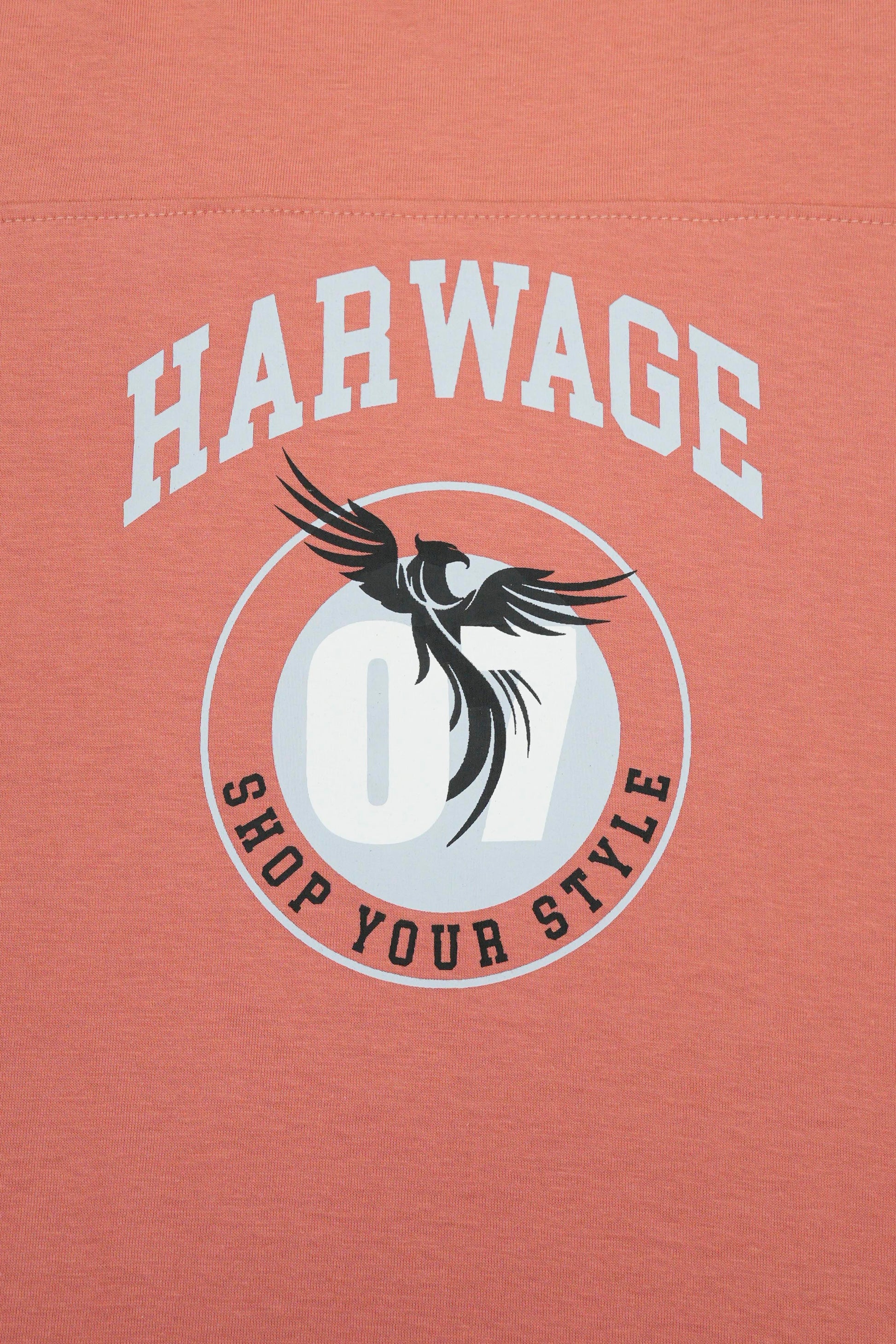Round Neck Half Sleeves T-Shirt- Crabapple