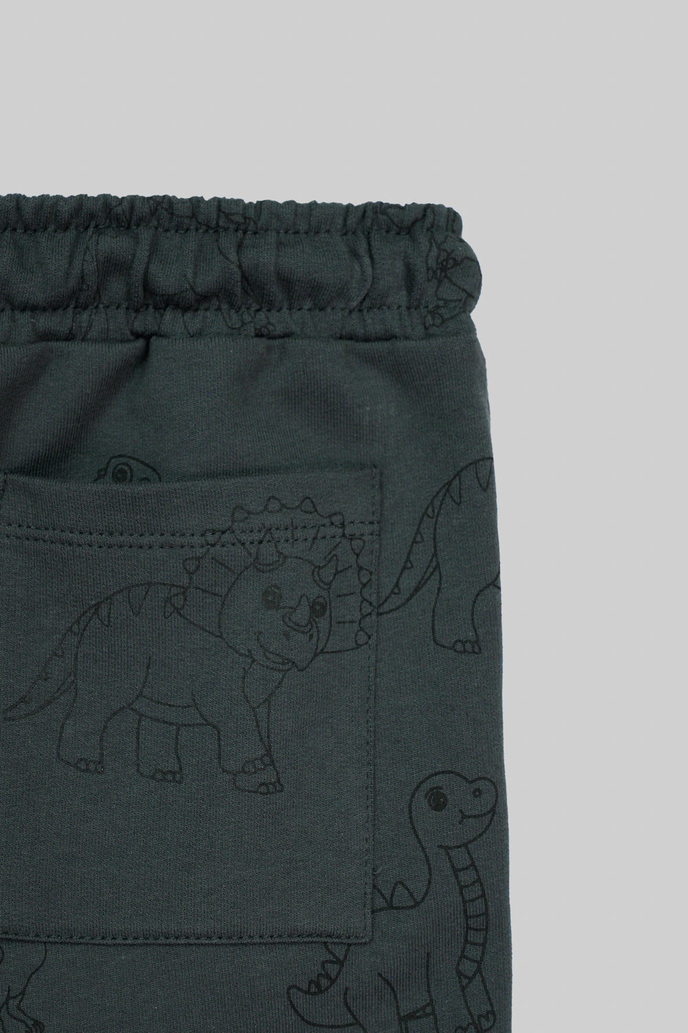 Little Kids Boys knit Wear Short - Charcoal Grey