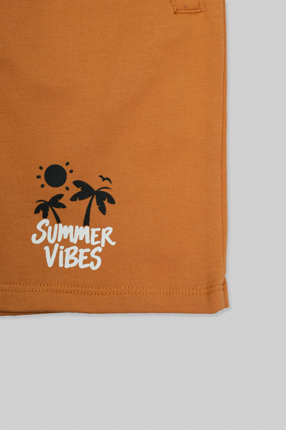 Junior Kids Boys knit Wear Short - Golden Ochre