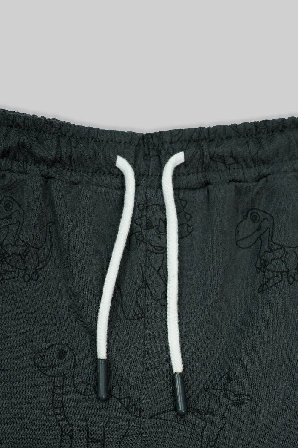 Little Kids Boys knit Wear Short - Charcoal Grey