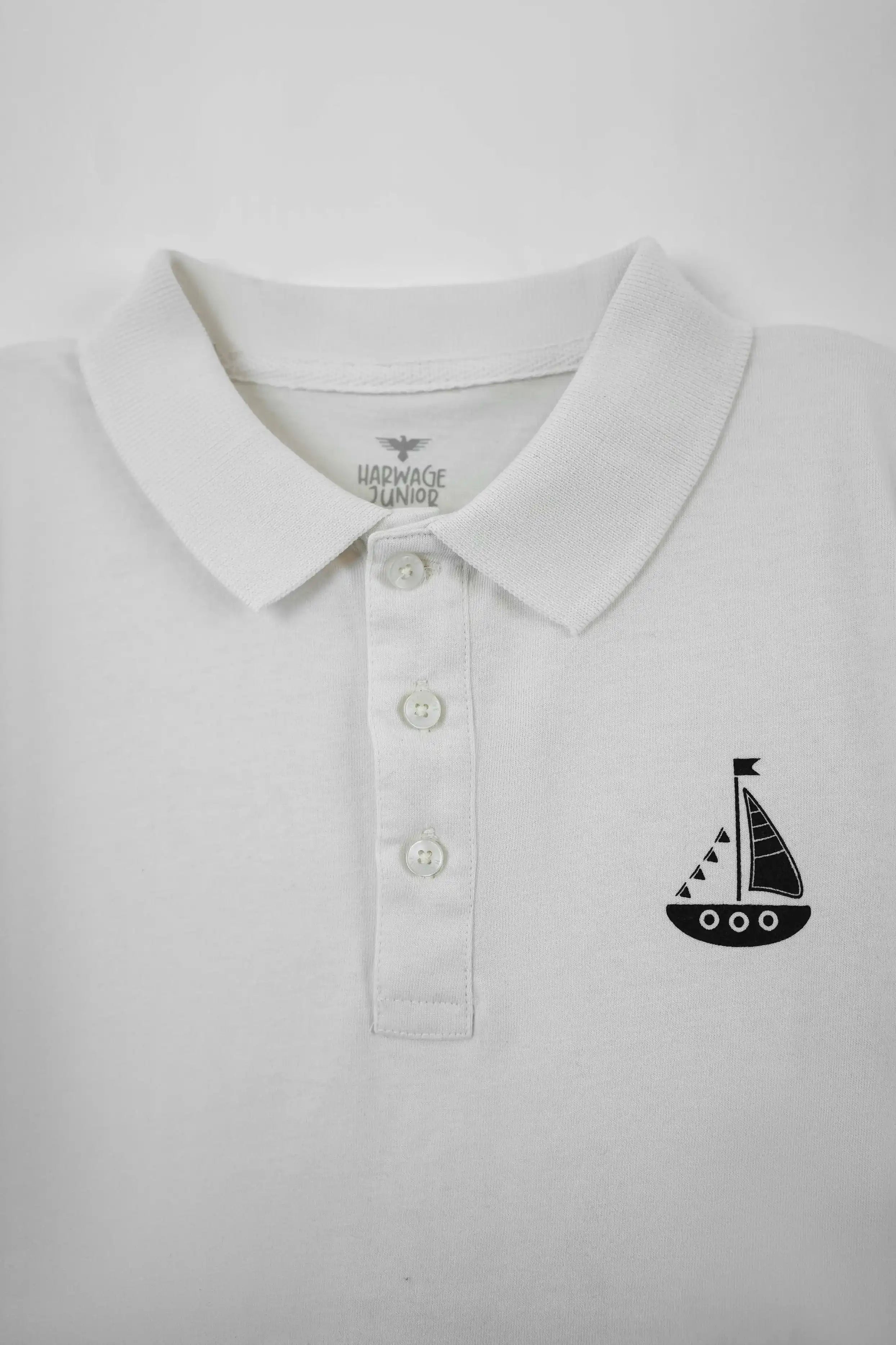 Cotton polo shirt with logo