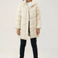 Cream parachute puffer jacket