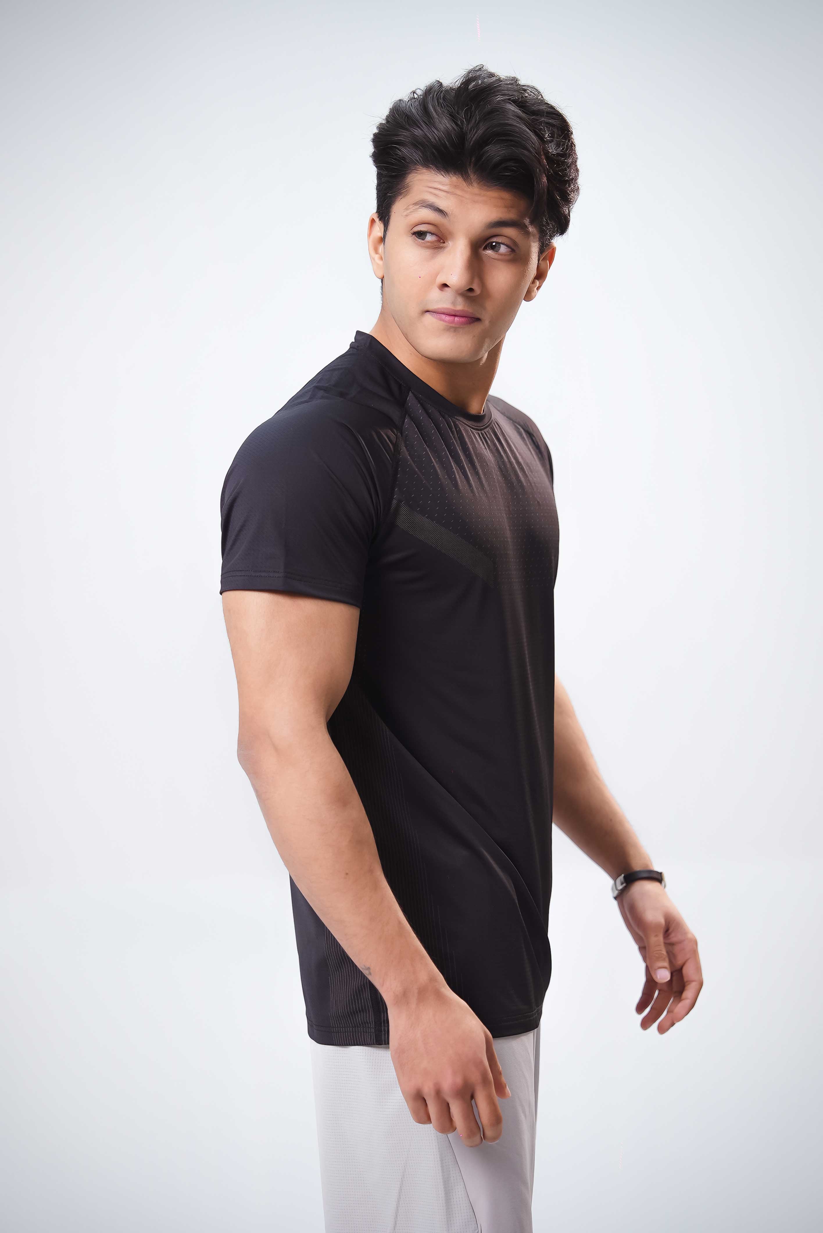 Men Top Gym Wear - Black