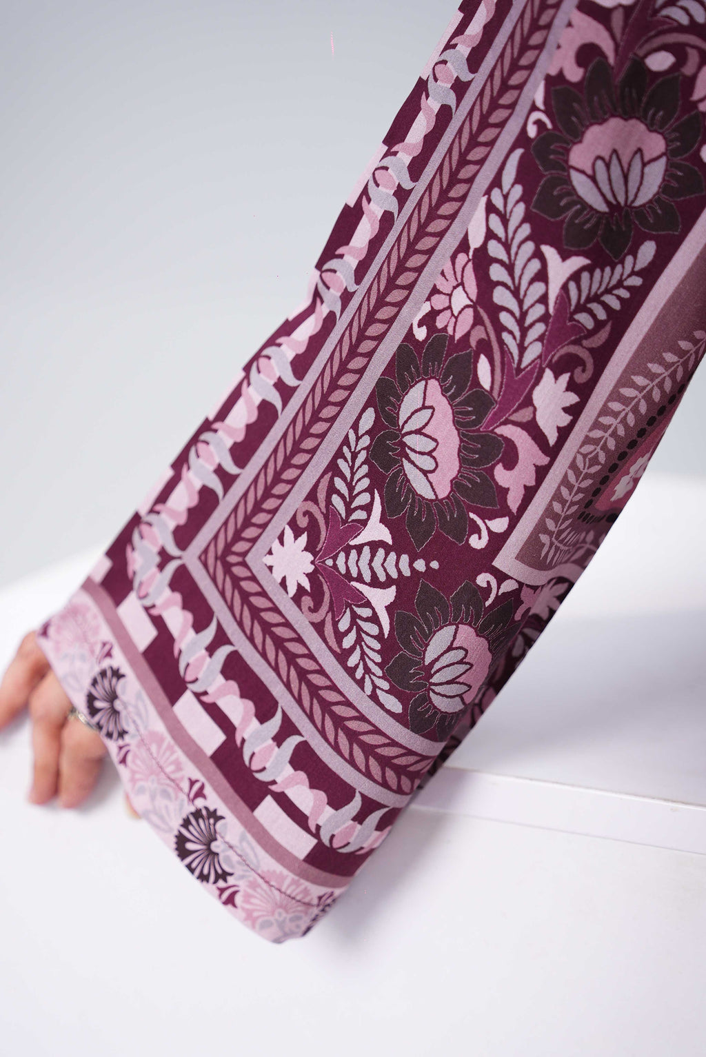 Women’s Classic Printed Silk Shirt