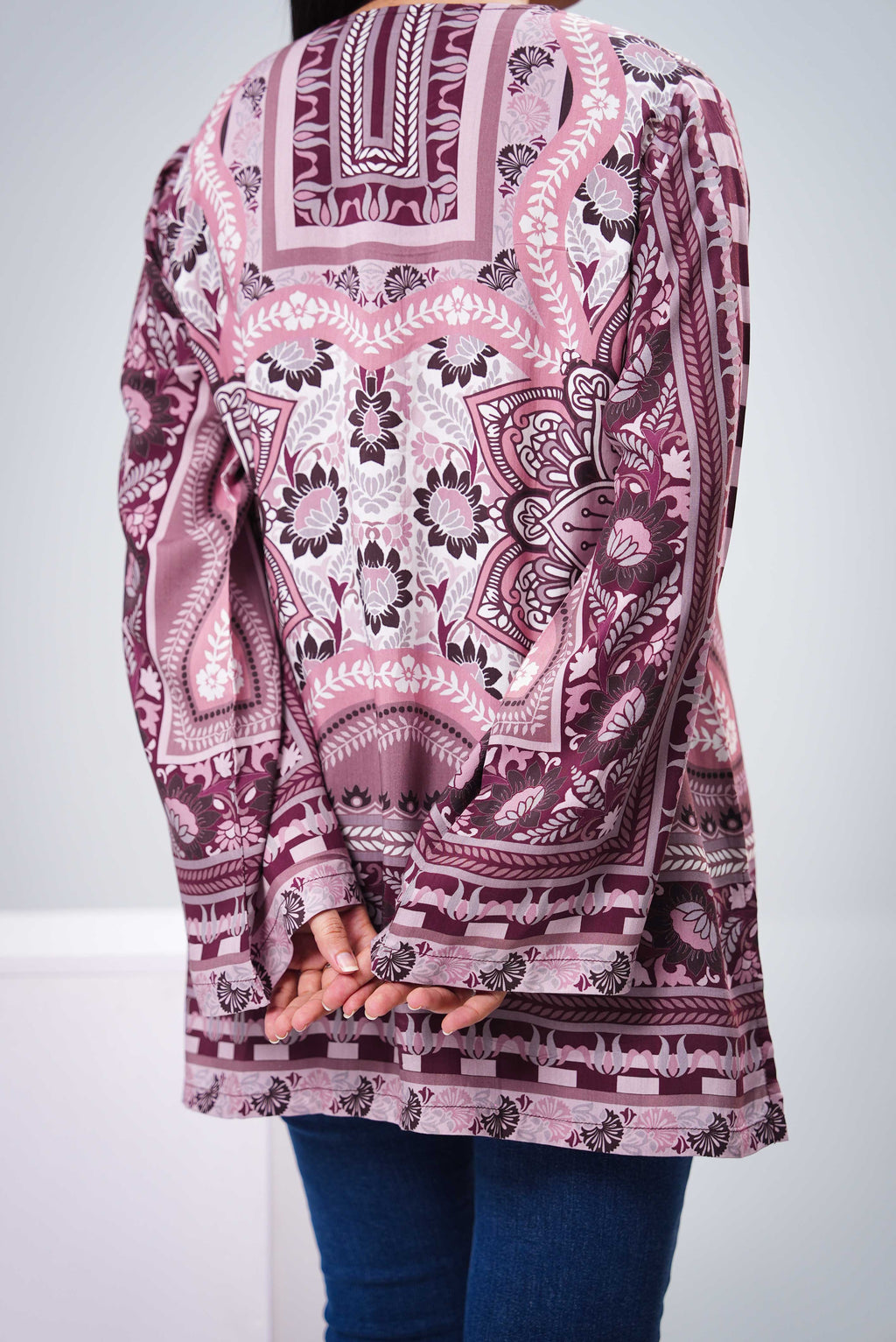 Women’s Classic Printed Silk Shirt