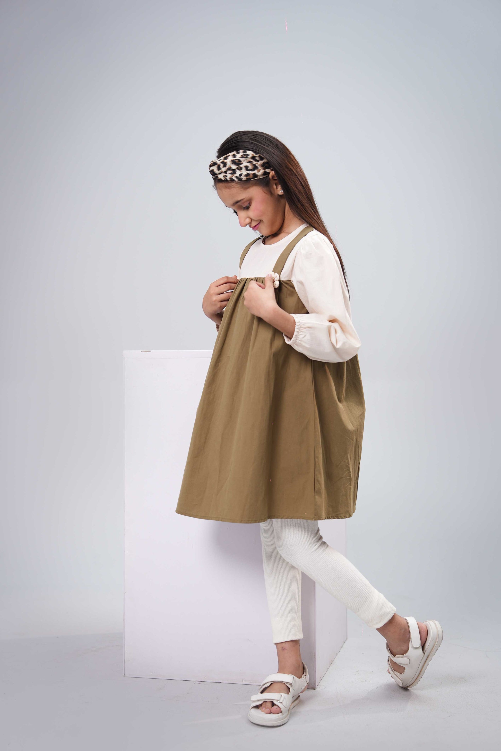 Little Girls Frock - Green