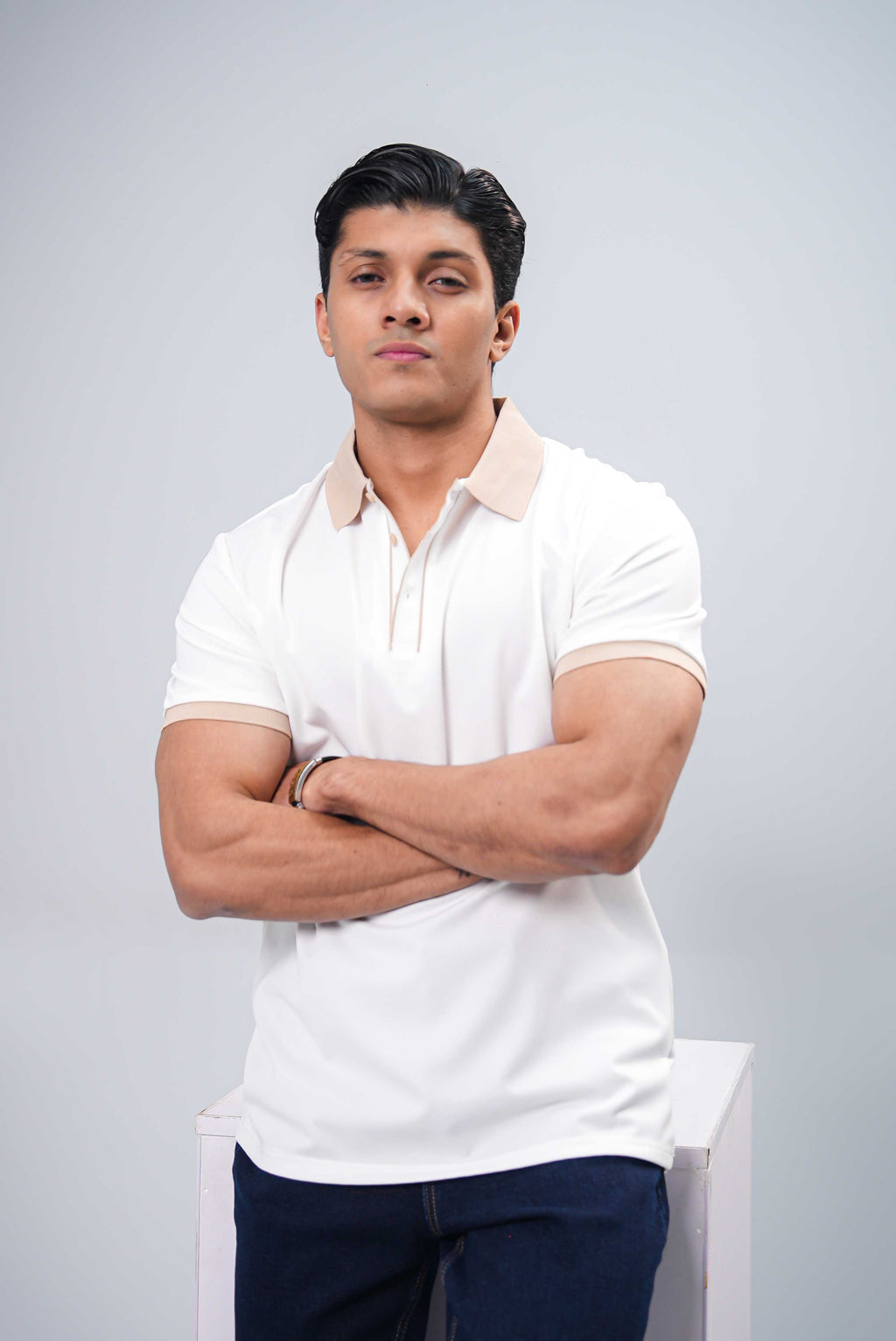 Men Polo Shirt - White