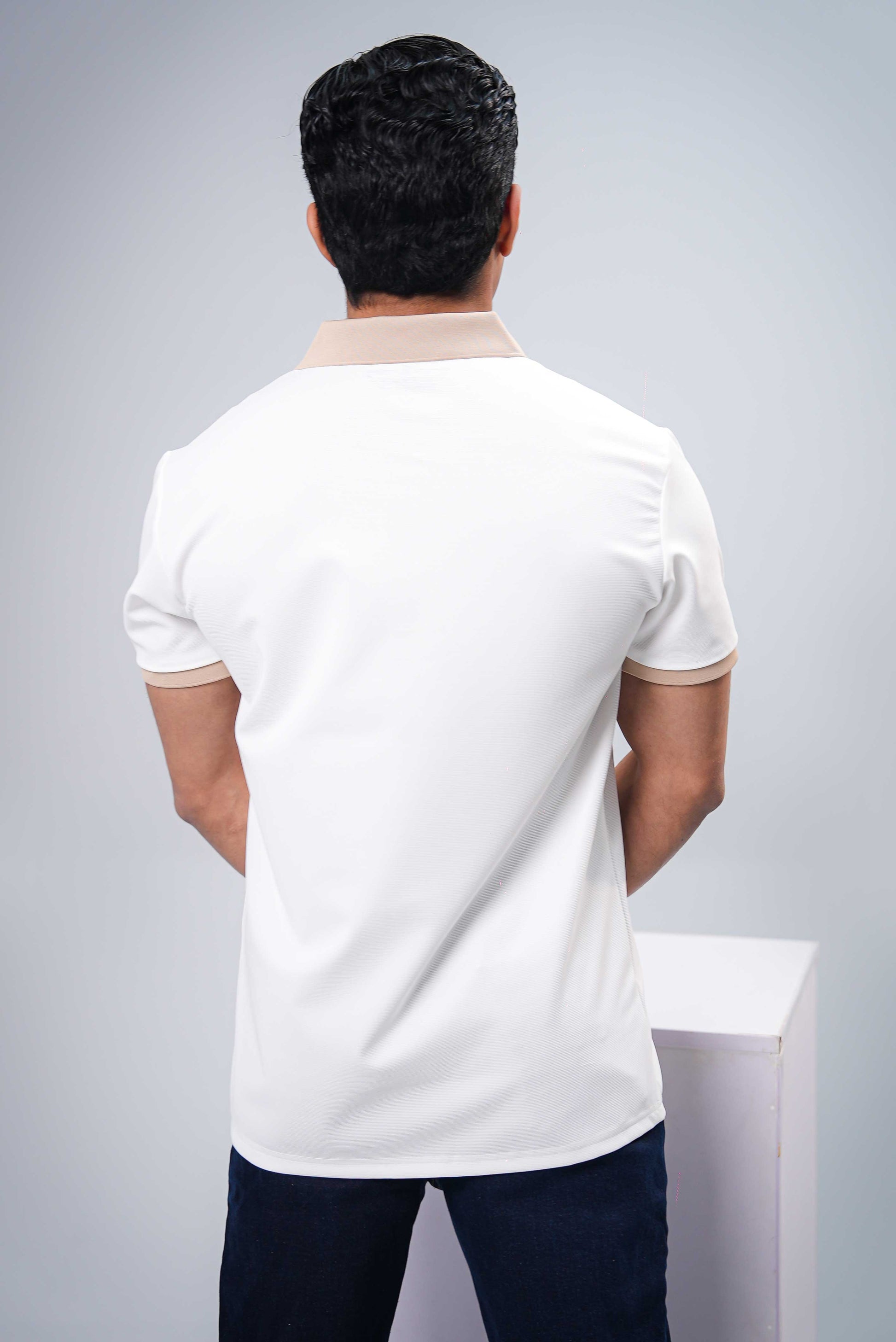 Men Polo Shirt - White