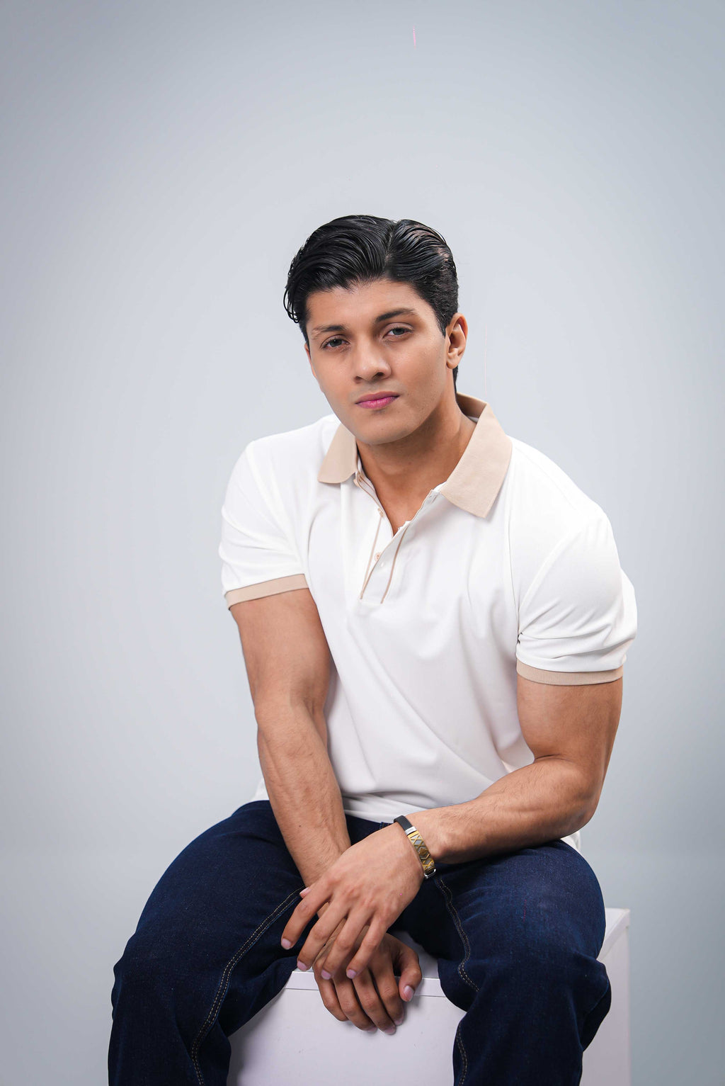 Men Polo Shirt - White