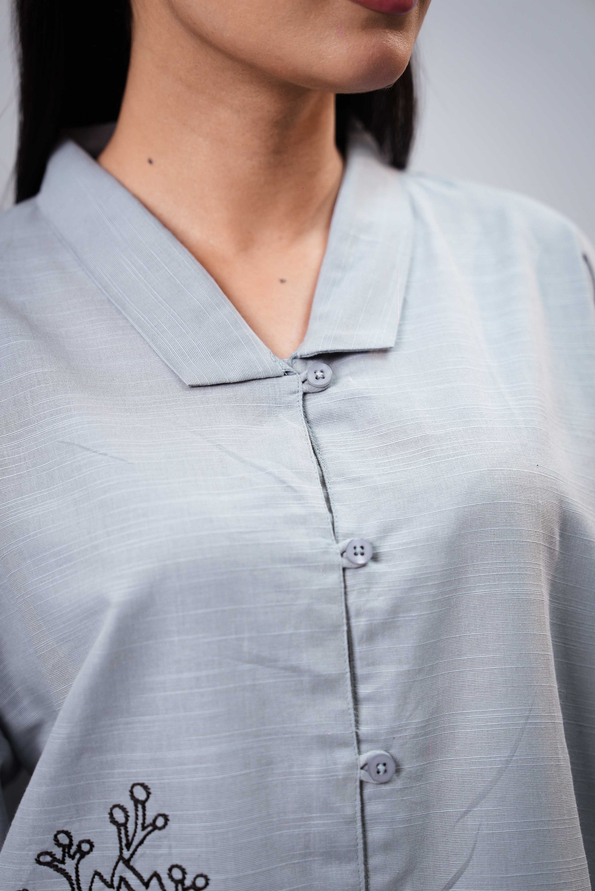 Women’s Classic Embroidered Cotton Shirt